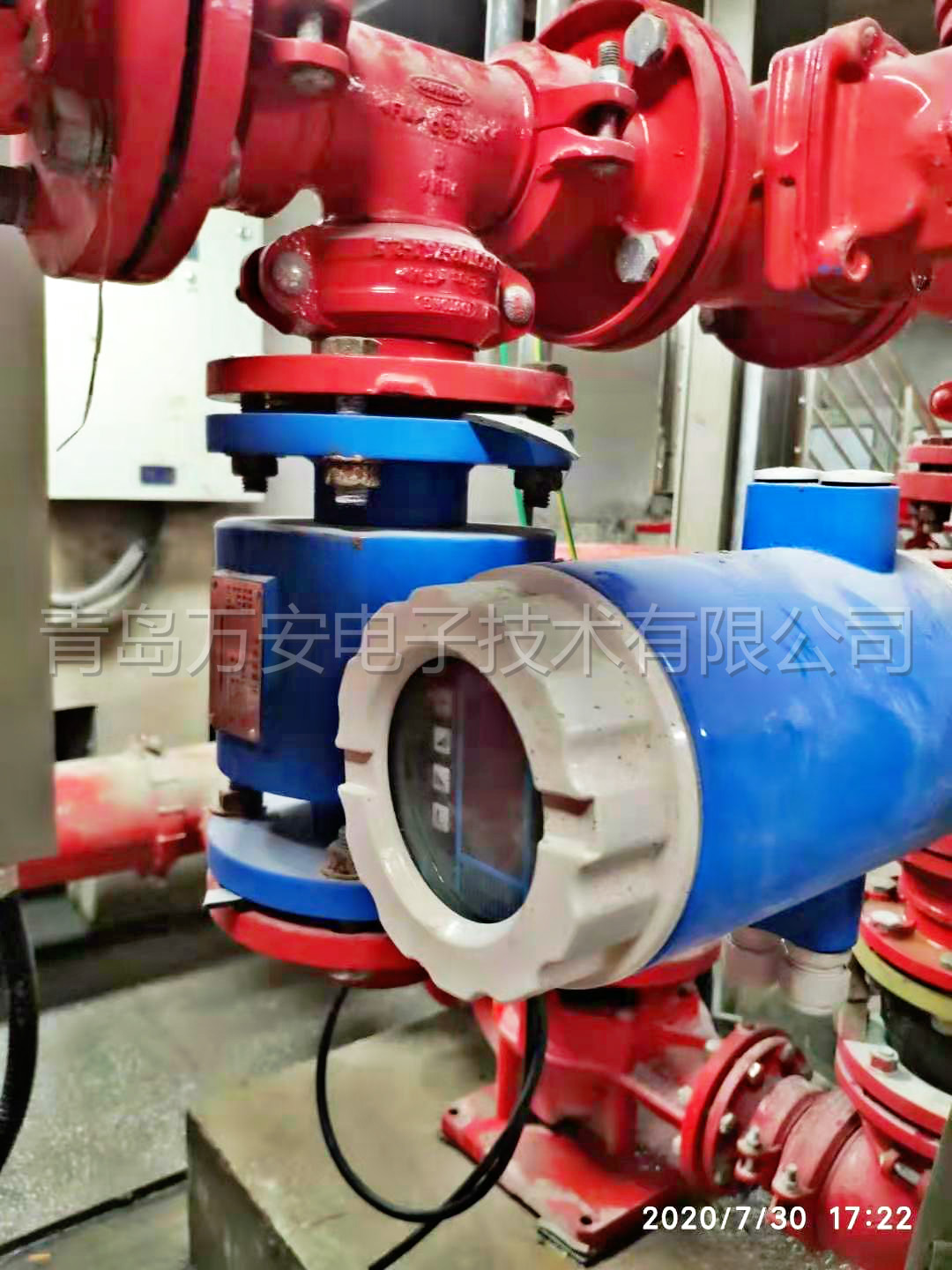 地鐵8號(hào)線(xiàn)消防管道安裝電磁流量計(jì)(圖1)